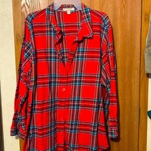 Woman within flannel